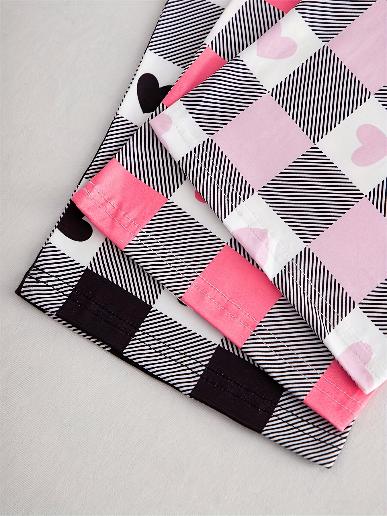 New Pack of 3 Checkered Hearts Printed Plazo For Her