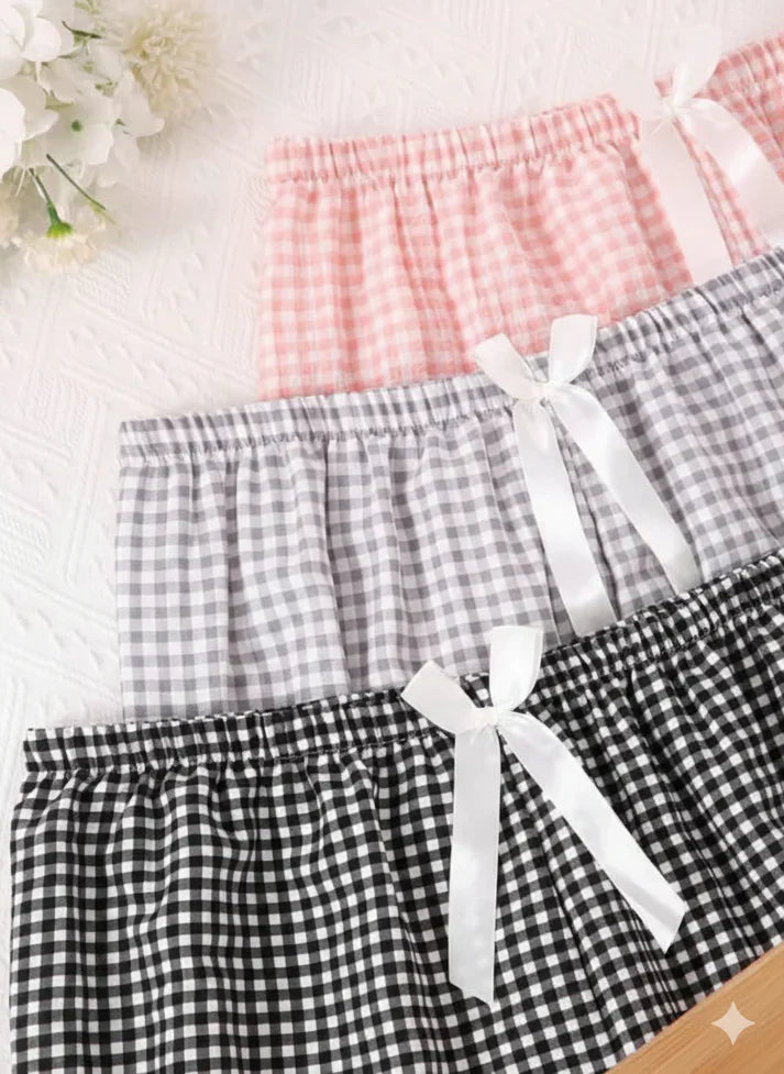 Pack of 3 Small Check Printed Plazo Set For Her