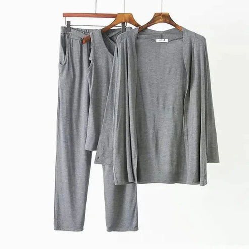 Women’s Elegant Grey 3-Piece Lounge Set