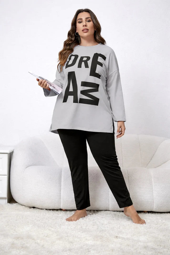 Grey Dreams long Shirt with black trouser