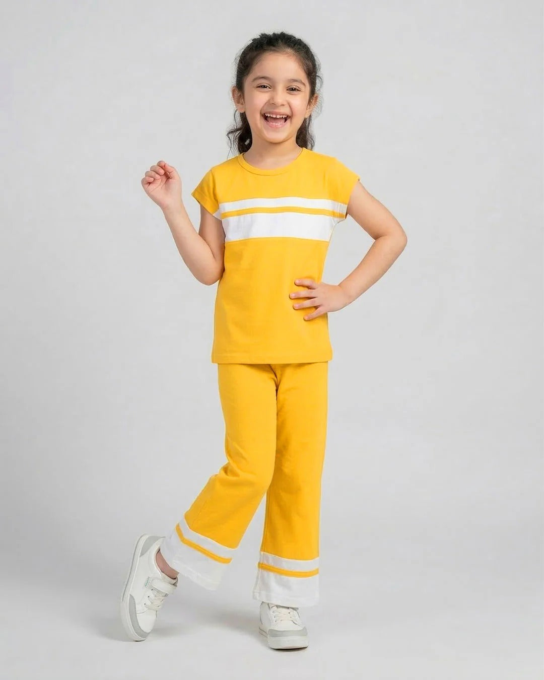 Girl Luxe Pajama Set - Yellow