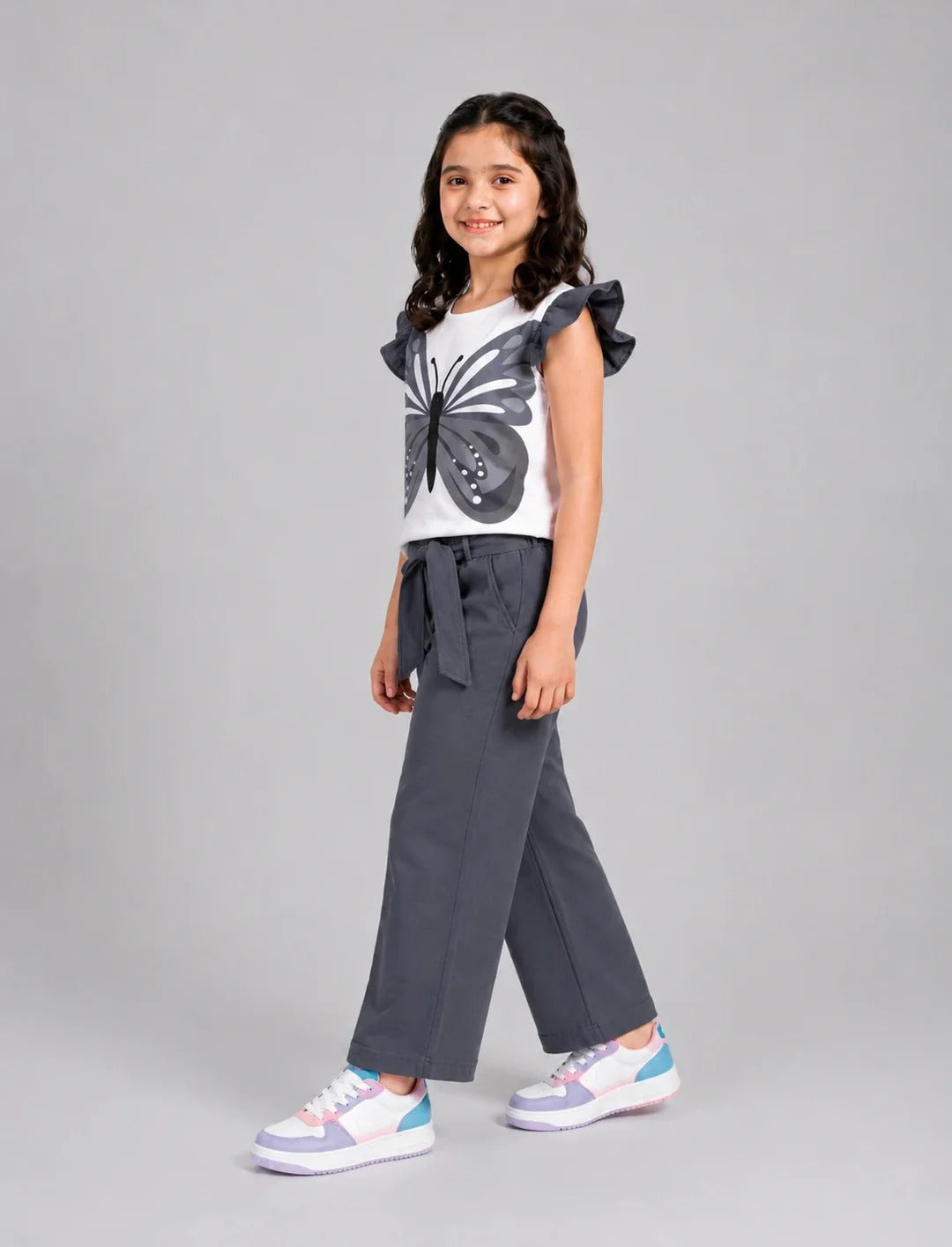 Fairy Wing Pajama Set - Grey