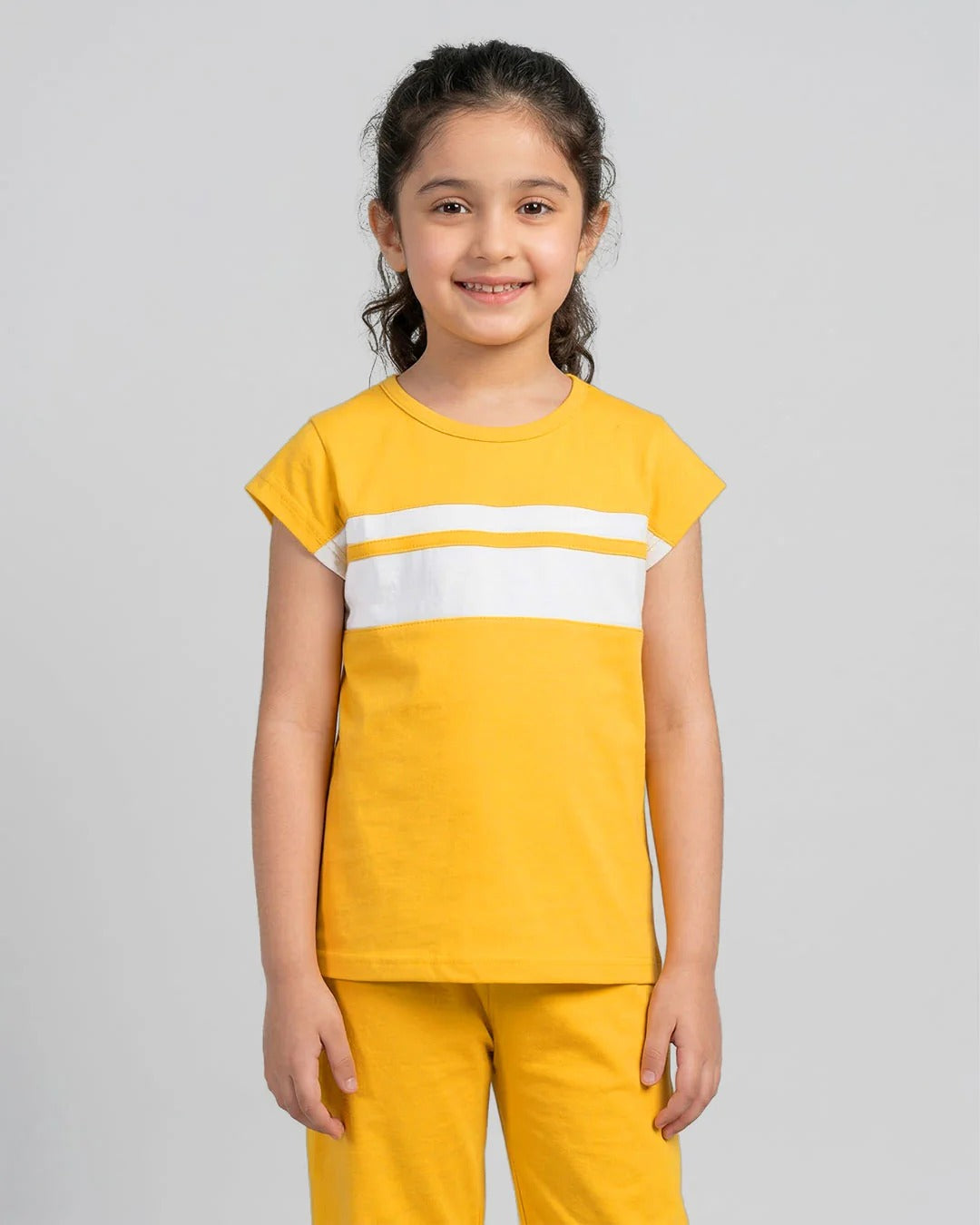 Girl Luxe Pajama Set - Yellow