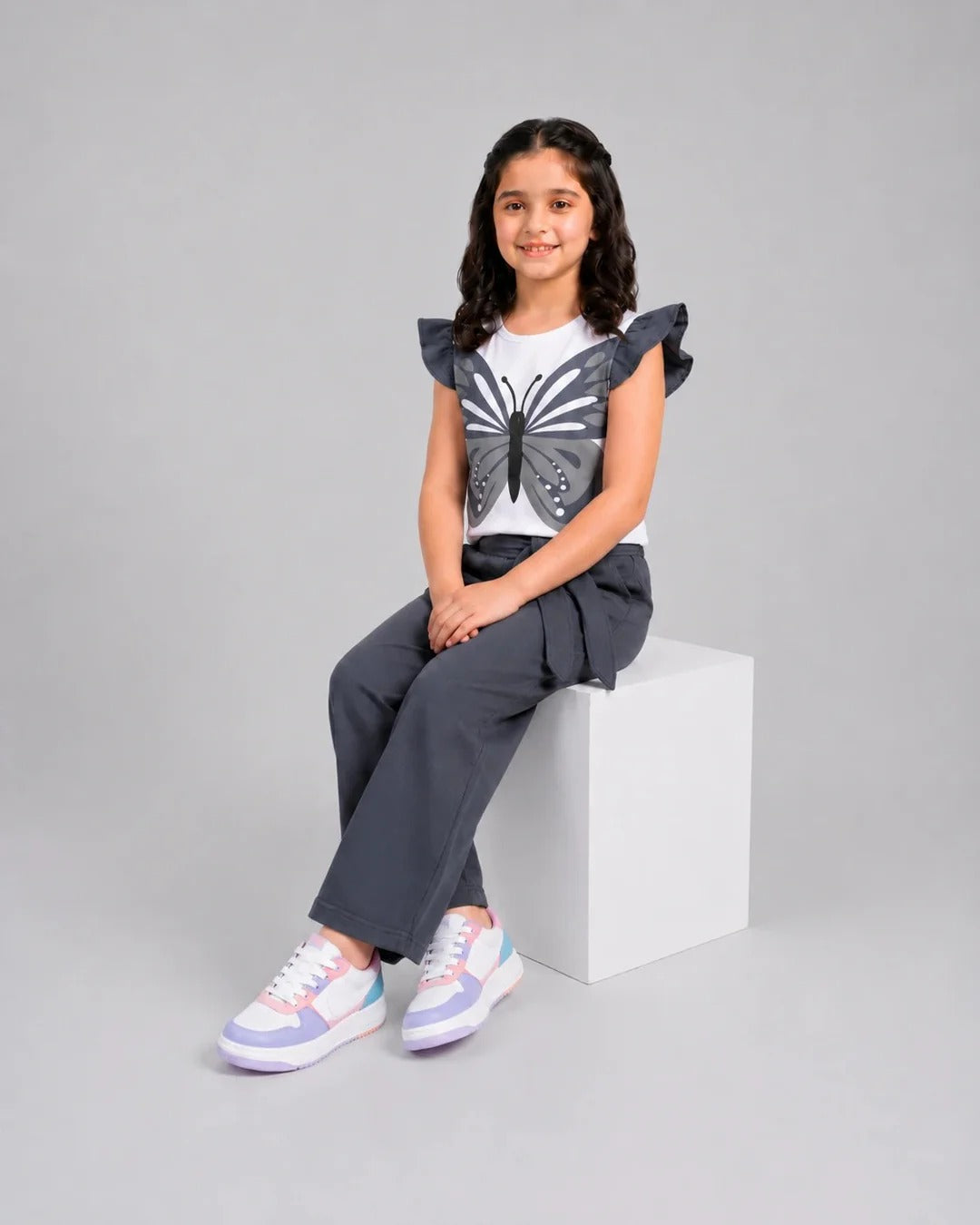 Fairy Wing Pajama Set - Grey