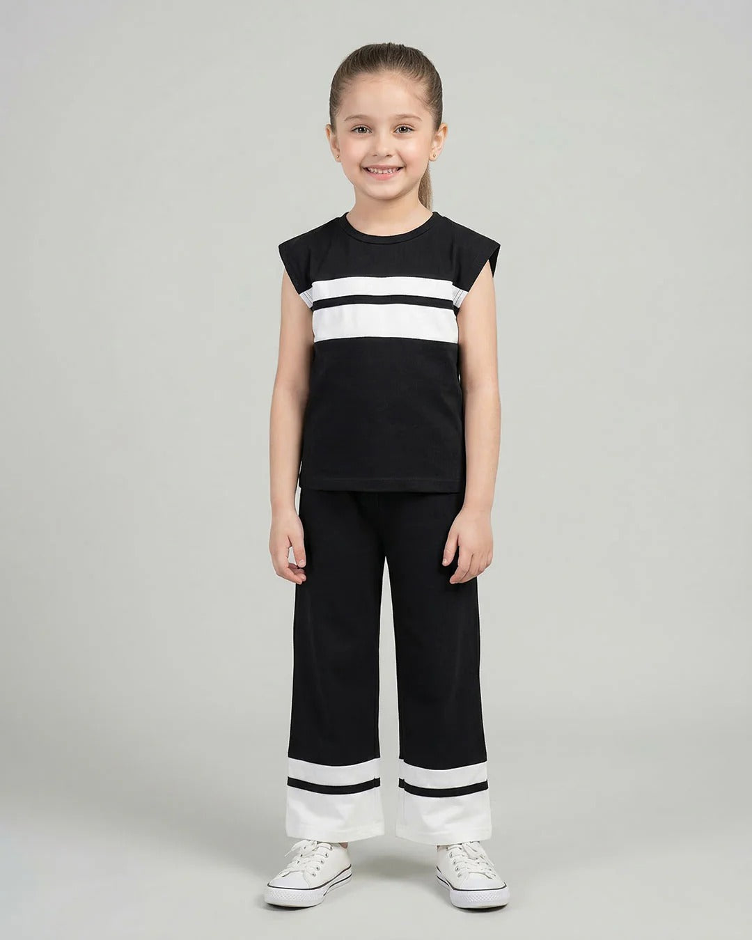 Girl Luxe Pajama Set - Black