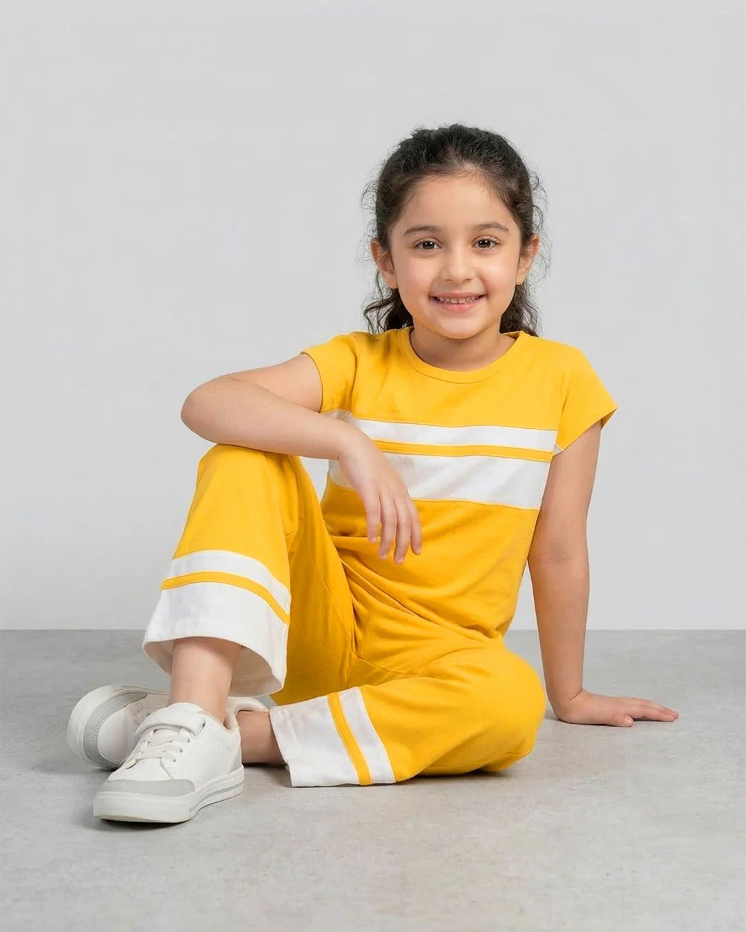 Girl Luxe Pajama Set - Yellow