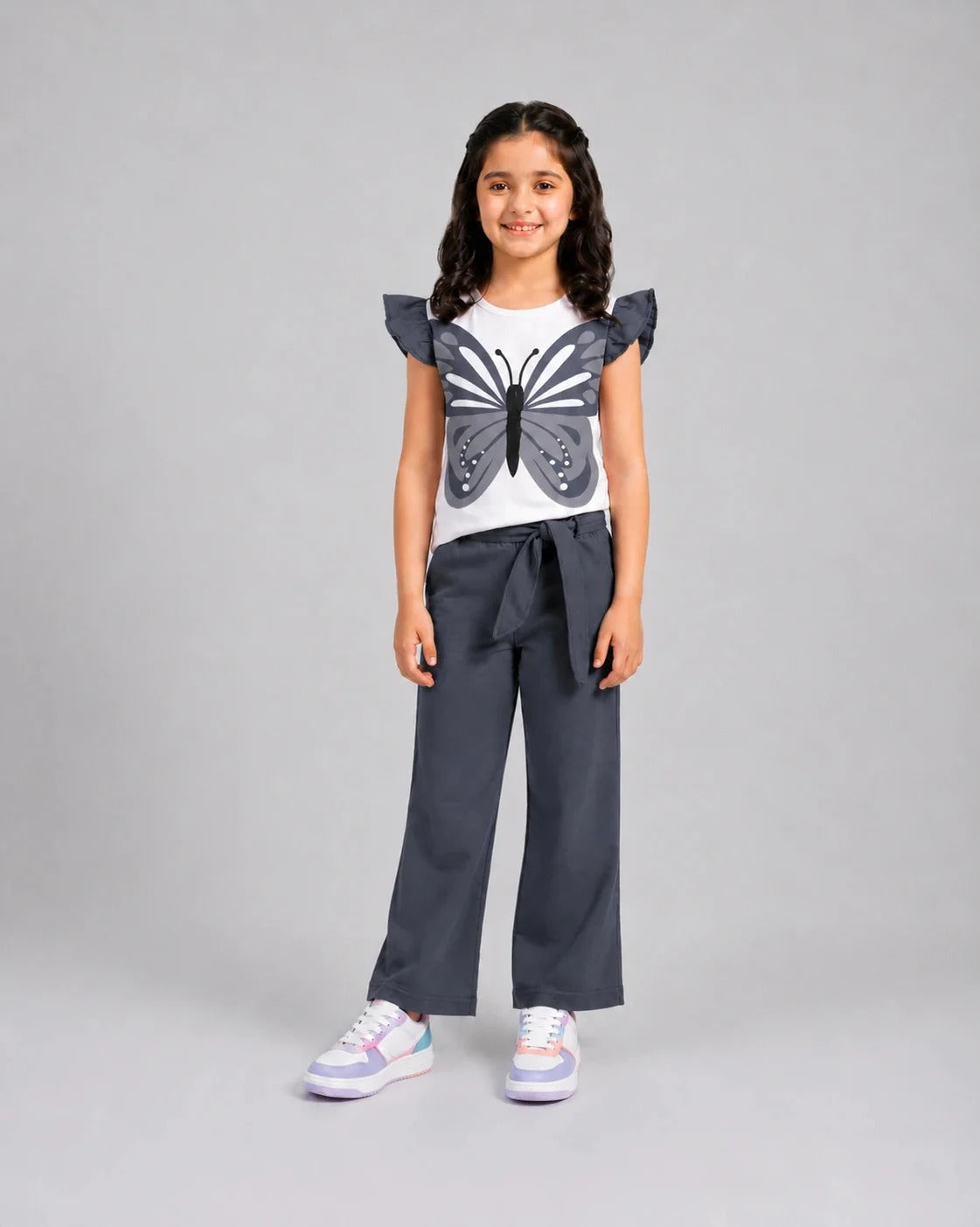 Fairy Wing Pajama Set - Grey